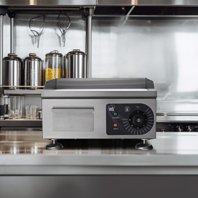 WeChef 17.69'' W x 14.19'' D Indoor/Outdoor Use Countertop Electric Grill