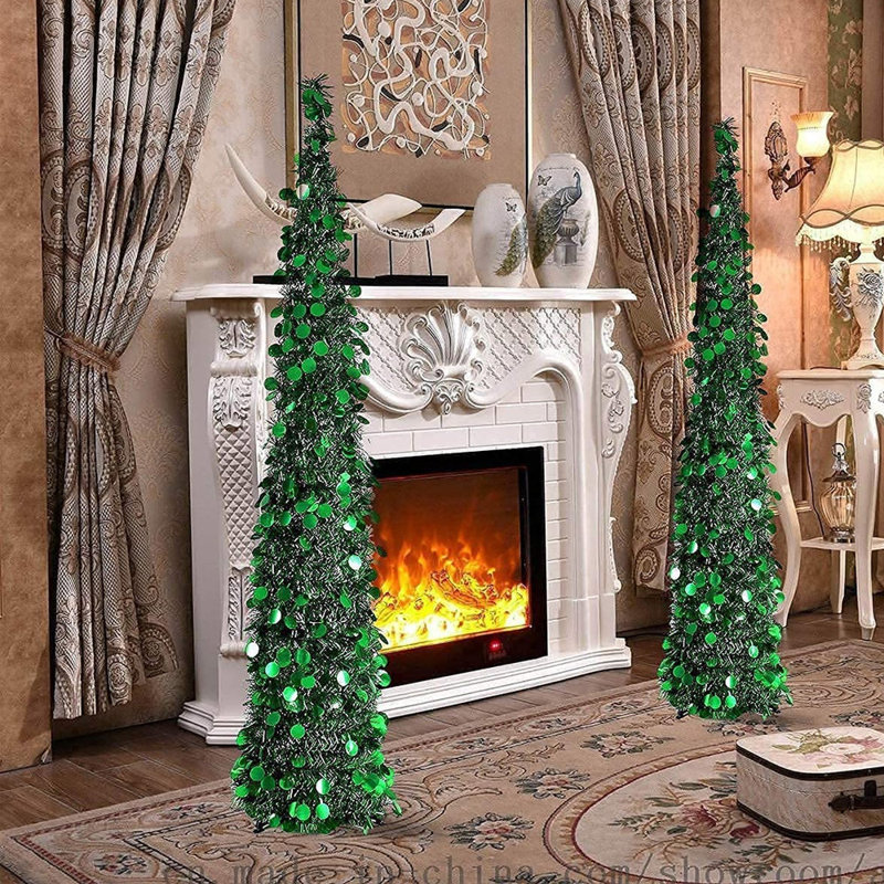 Décoration de sapin de Noël 5 pi Pop Up, Vert