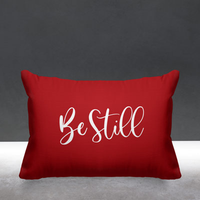 Aspire Be Still Outdoor Rectangular Pillow Cover & Insert