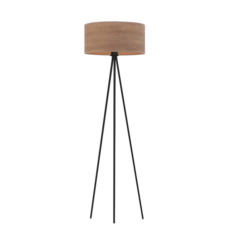 Chatham 157cm Tripod Floor Lamp, Black, Brown