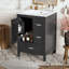 Meuble-lavabo moderne avec lavabo en céramique, porte à fermeture douce, tablette de porte double couche et 3 tiroirs-947557524-947557521