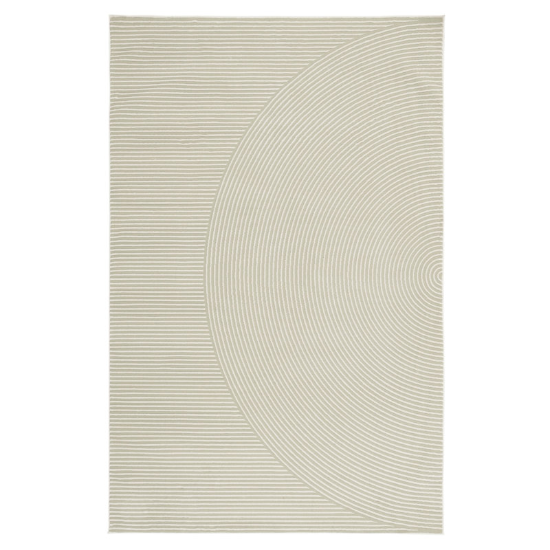 Record Washable Rug, Rectangle 5'3" x 8'