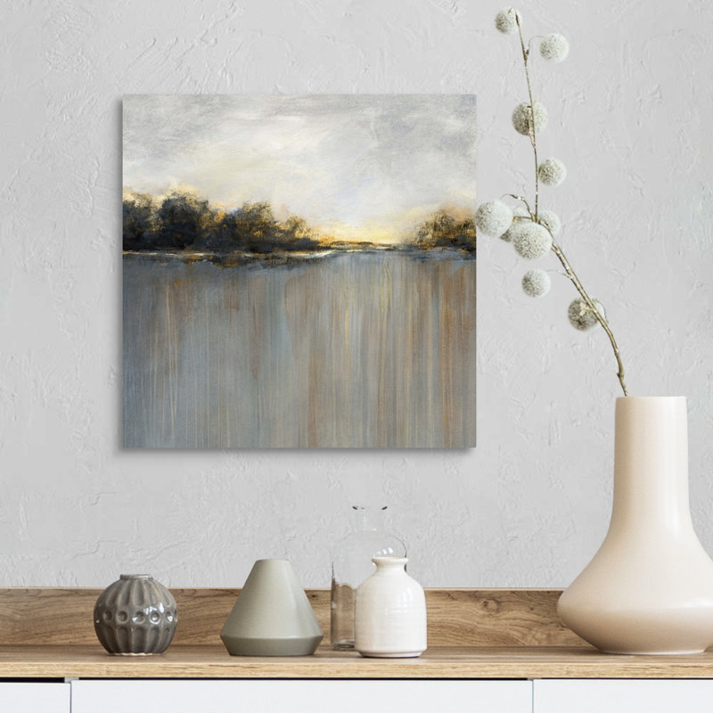 Rainy Sunset I - reproduction d'art sur toile, Toile tendue, H 16 po x l 16 po x P 1,25 po