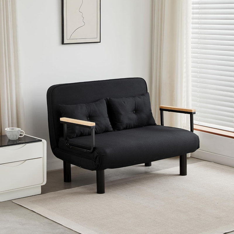 Upholstered Accent Chair, Black