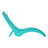 Ergonomic In-Pool and Patio Aquawave Chaise Lounges with Woodgrain Design and Anti-Drift Base-1837595247