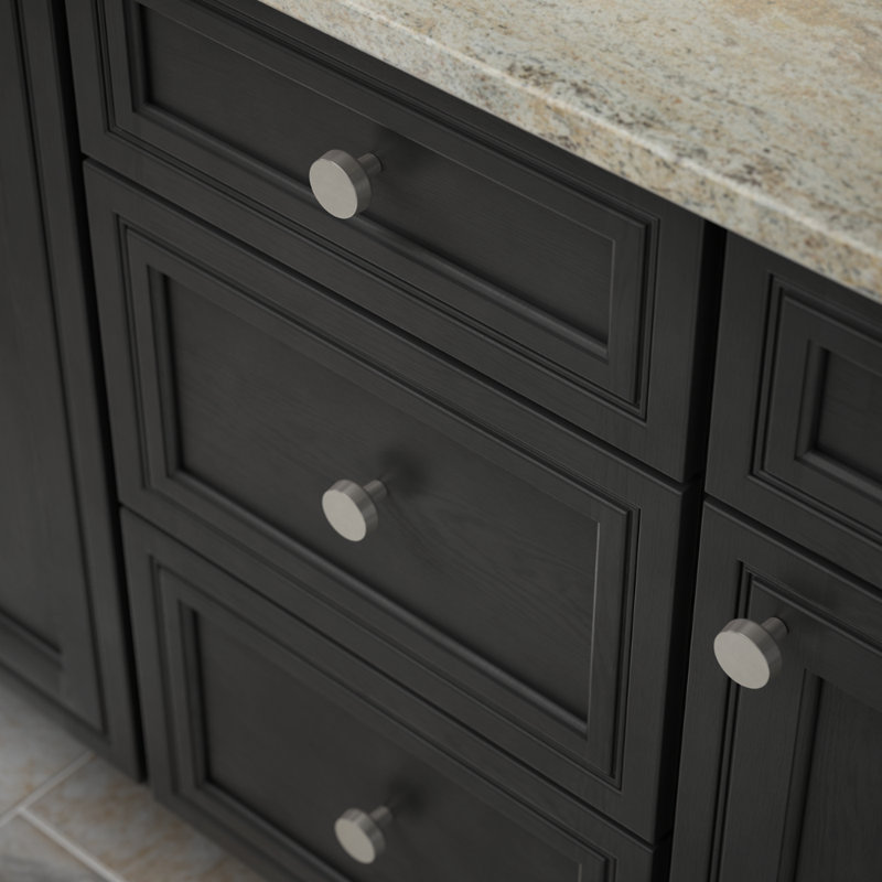 1 3/8" Diameter Mushroom Knob, Satin Nickel