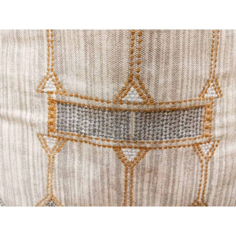 Boho Embroidered Throw Pillow Cover 20X20", Square 20" H x 20" W