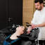 Fauteuil de barbier avec shampooing Backwash Salon Shampoo