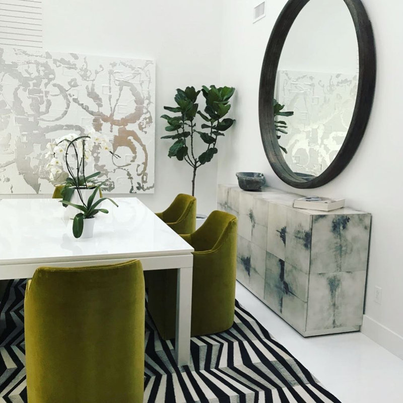 Lesley Round Solid Wood Mirror