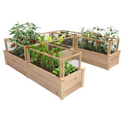 Wood Raised Garden Bed