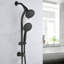 Pomme de douche combinée à barre coulissante 26 po en acier inoxydable 26 po à 7 réglages de pression-70349187