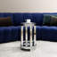 Sibell Glass Mirrored Top  Side Table with Storage 35x57cm