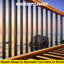 VEVOR Deck Balusters, 101 Pack Metal Deck Spindles, 26"X0.75" Staircase Baluster With Screws, Aluminum Alloy Deck Railing For Wood