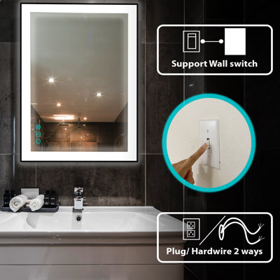 Metal Flat Wall Mirror