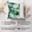 Abstract Green Marble Geode Pattern II Modern Throw Pillow Cover-124213967