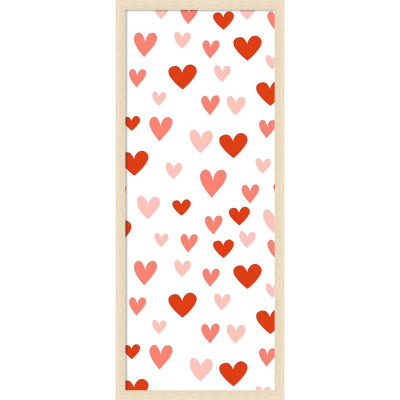  Tableau d'affichage encadré en tissu, collection Darling Valentine I par Victoria Borges, pour un tableau d'affichage ou une organisation murale