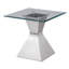 Table de bout en acier inoxydable Unaisah