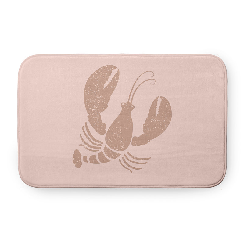 Tapis de bain Nautical Nights, L 21 po x L 34 po, Rose