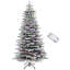 Arbre de Noël artificiel enneigé 7,5 pi