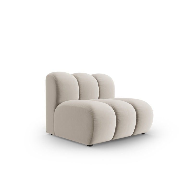 Christey Upholstered Slipper Chair, Beige