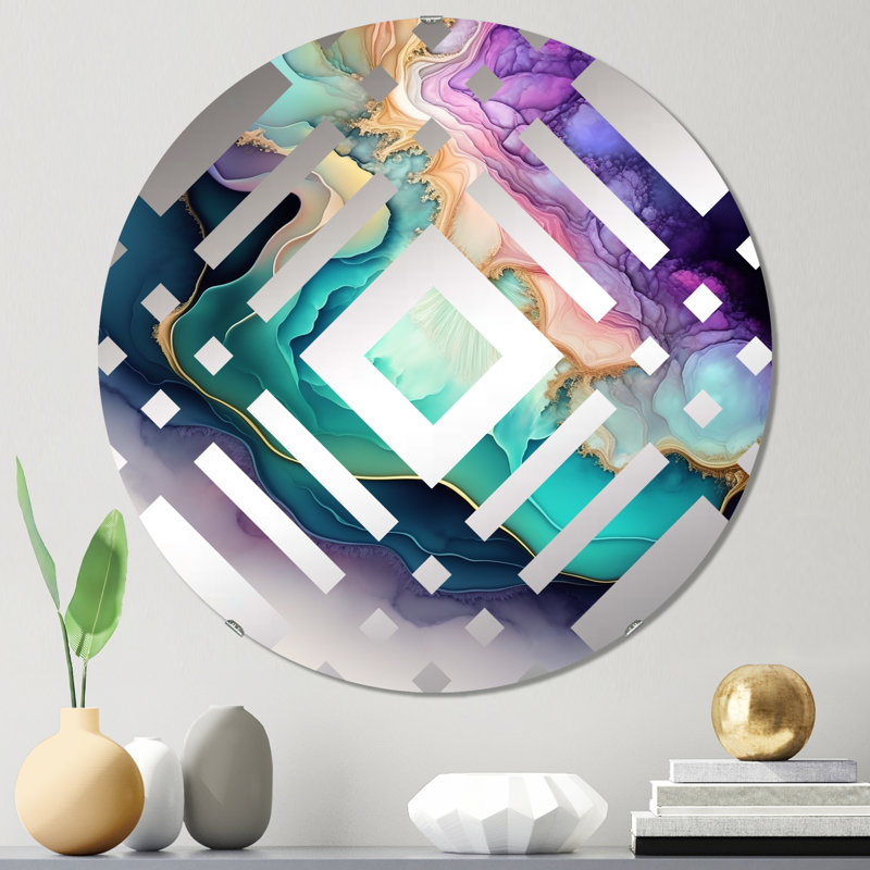 Chrisean - Miroir décoratif diamant, 31,4 po x 31,4 po