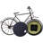 Retro Style Bicycle Table And Stand Clock