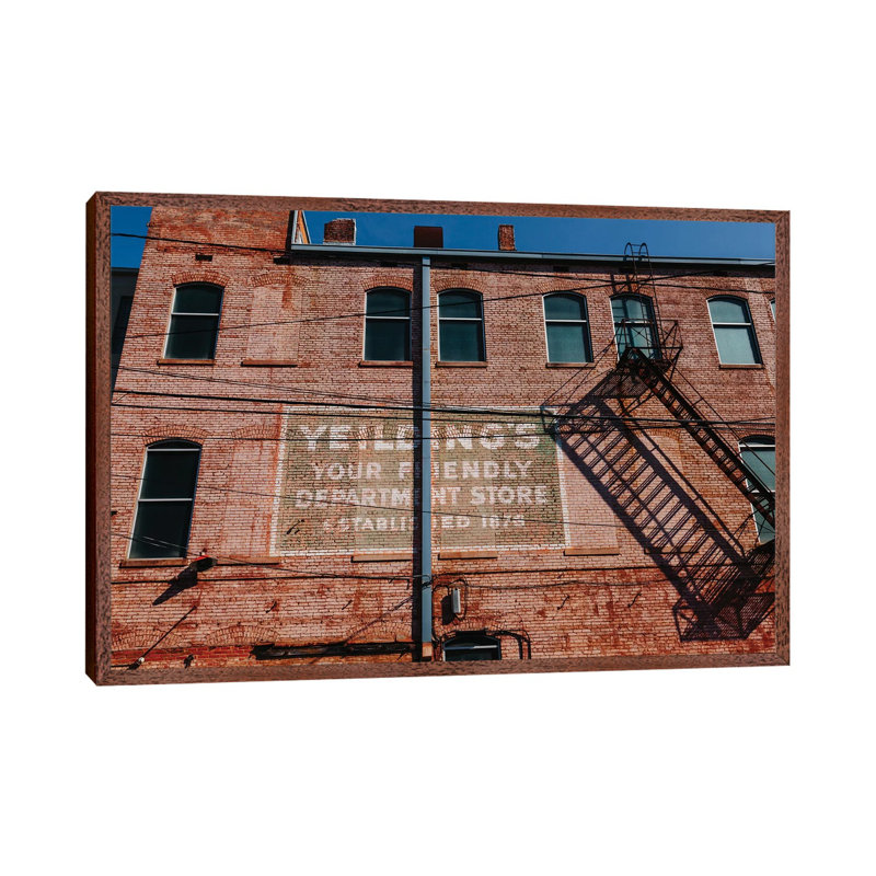 Alabama Architecture V by Bethany Young - Print on Canvas, 66.04cm H x 101.6cm W x 3.81cm D, Classic Brown Wood Framed