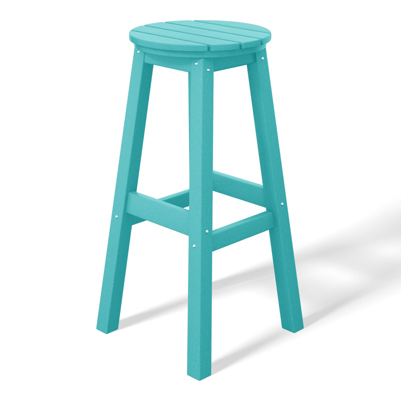 Tabouret d'extérieur Laguna, Bleu sarcelle, 29"