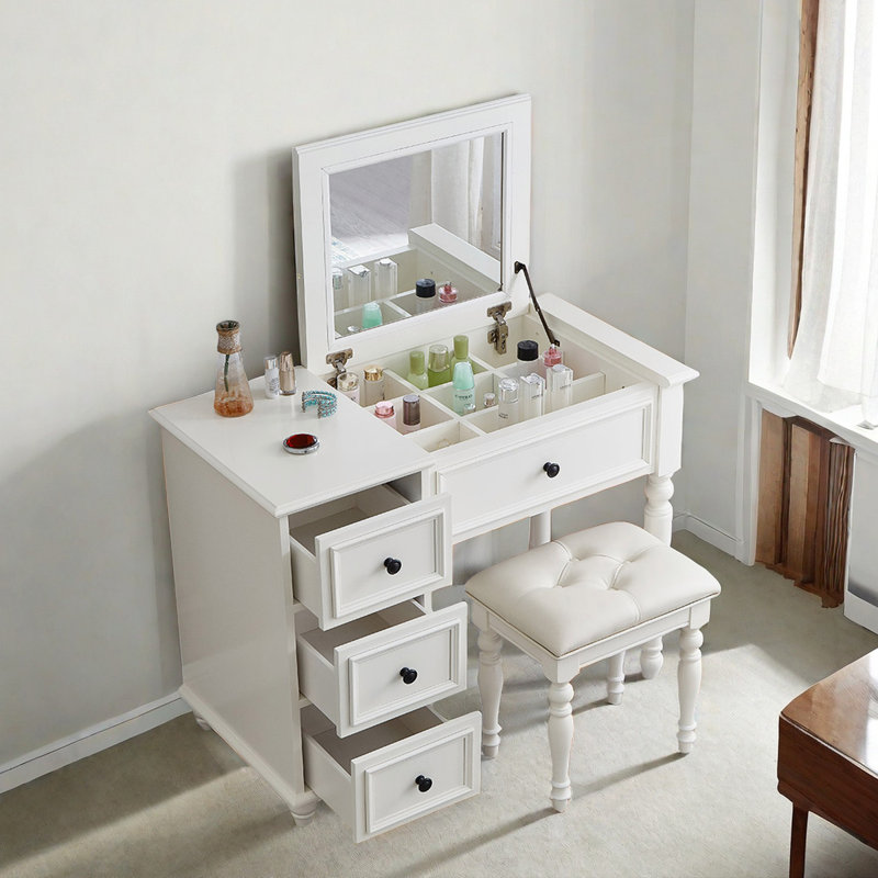 Coiffeuse Popwell, Blanc