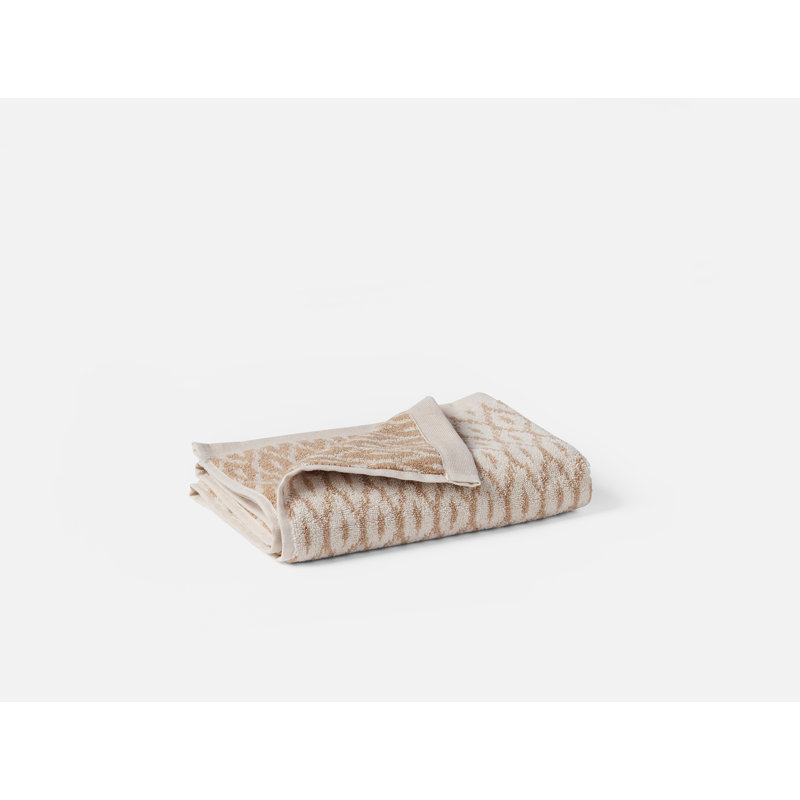 Stinson Organic Hand Towel 20"X30", Cream/Biscotti
