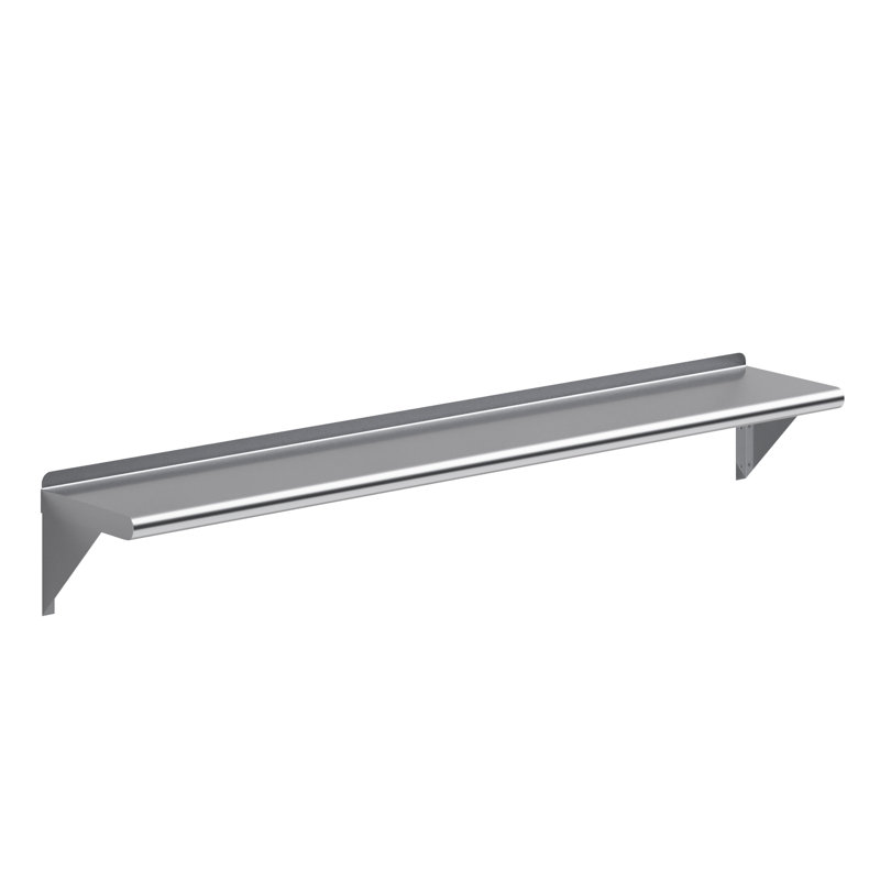 Tablette murale en acier inoxydable AmGood 10 po x 60 po | Certifié NSF | Appareils et équipement Étagères en métal | Cuisine, restaurant, garage, buanderie, buanderie