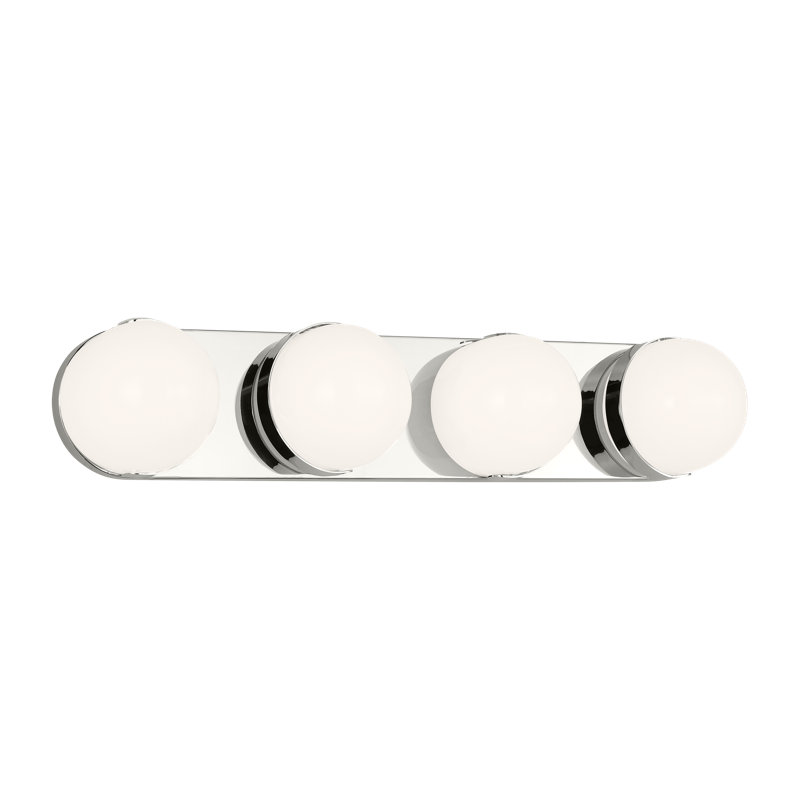 Syrie 4 - Light Dimmable LED Bath Bar, Polished Nickel