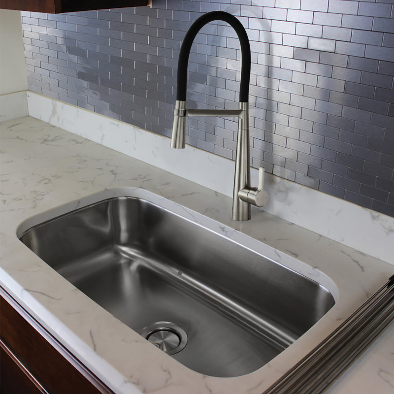 Transolid Bell'arte Pull Down Kitchen Faucet, Luxe Stainless