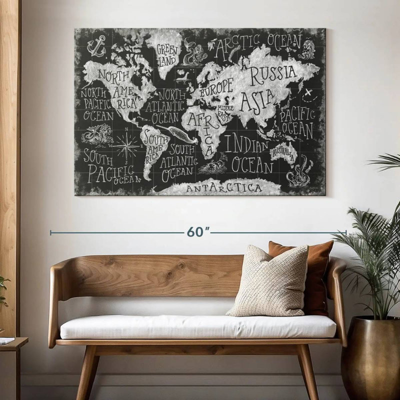 Keiri Mythical Map I, 34" H x 51" W