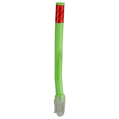 13" Green And Clear Swimming Pool Youth Size Snorkel Accessory