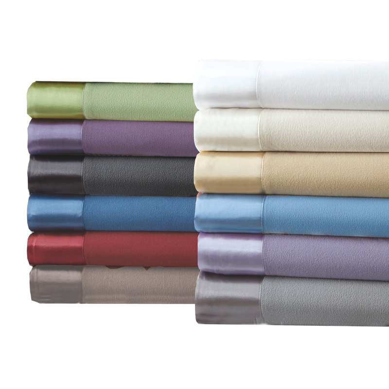 King Size Greystone Micro Flannel Fleece Sheet Blanket