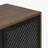 Naya Solid Wood Entryway Accent Cabinet Black Walnut Finish Hand Carved Two Door Storage Cabinet for Hallway