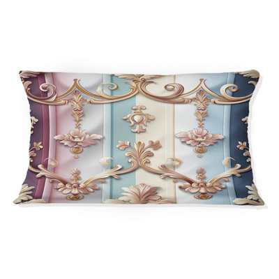 Coussin décoratif rayé bleu royal Royal Embrace