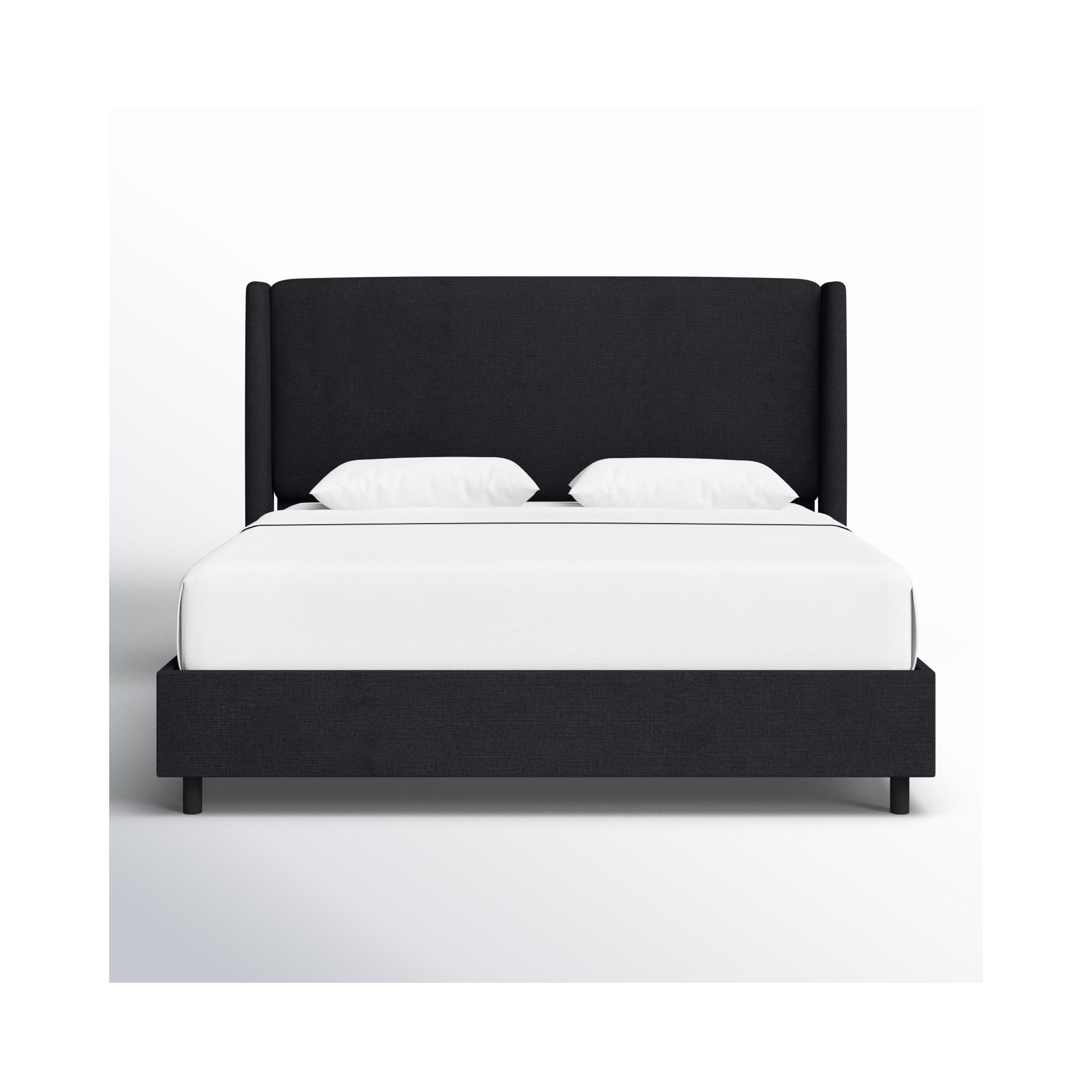 Tilly Upholstered Bed, Classic Black Linen, King