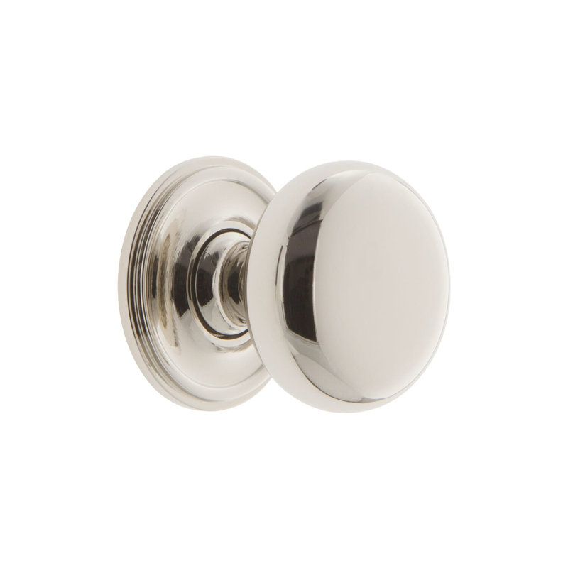 Fifth Avenue Round Knob, Polished Nickel