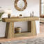 Console étroite en bois manufacturé avec tablettes-1624282346