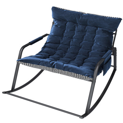 Ergonomic Rocking Recliner Iron Frame All-Season Living Spaces Comfort