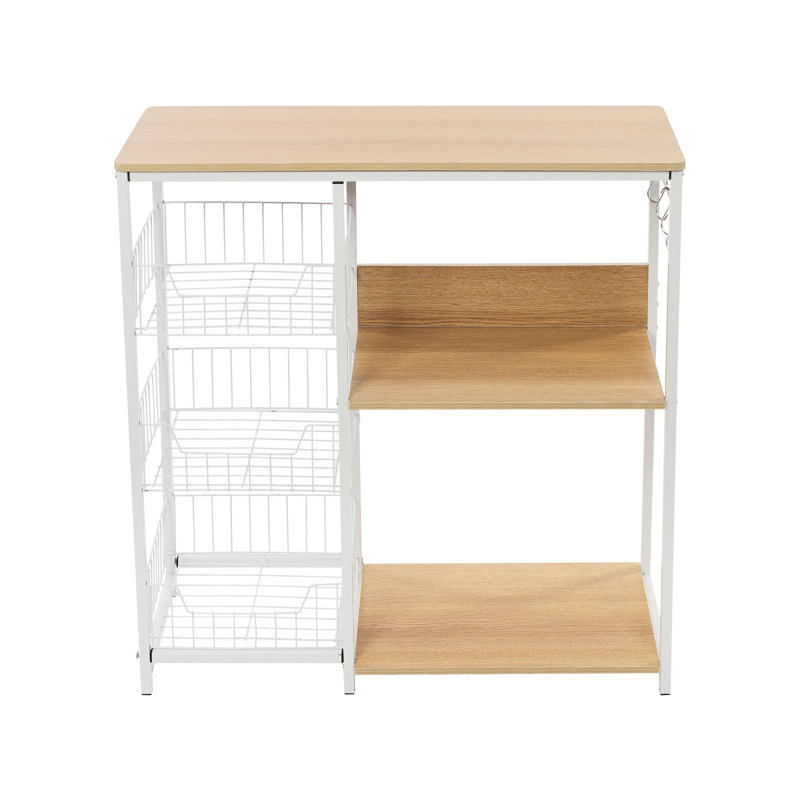 Standing Kitchen Storage Rack, White
