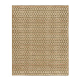 Black Print Hand Knotted Floral Area Rug