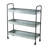 Manreet 35'' W Iron Shelving Unit with Wheels