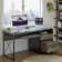 Labelle 55" W Writing Study Computer Table Workstation with Keyboard Tray