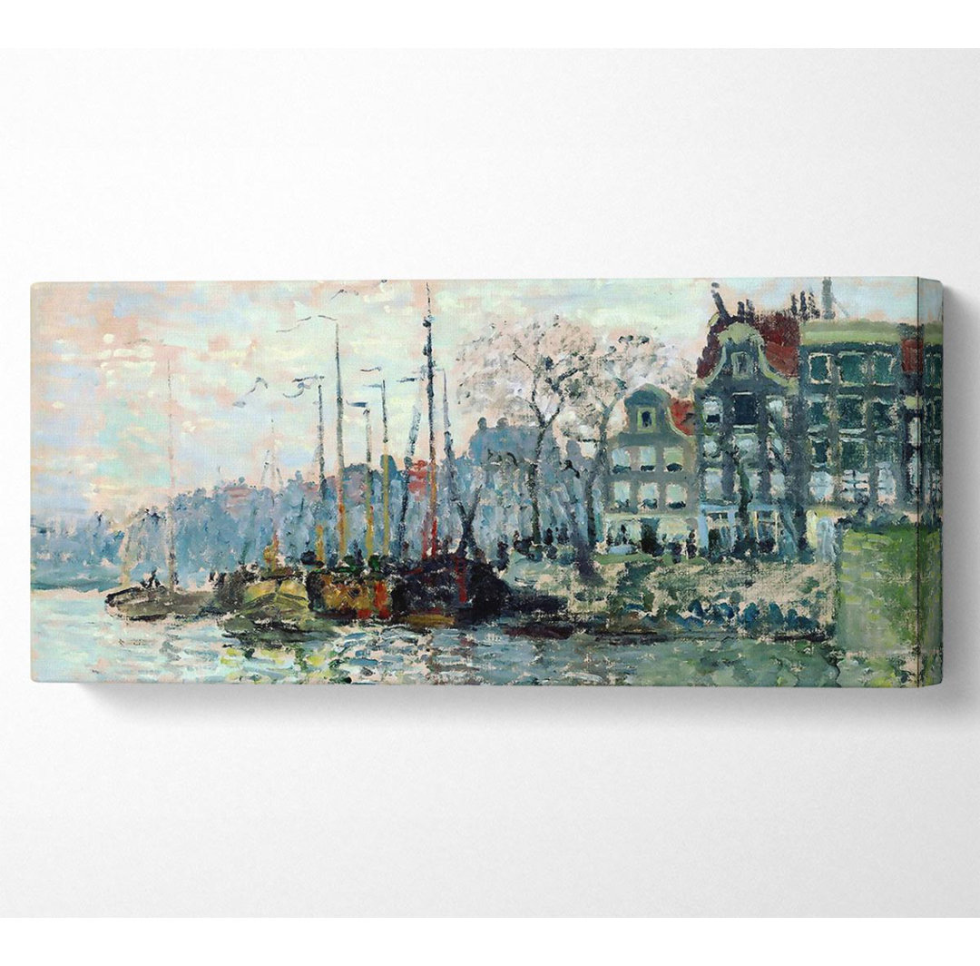 Monet Blick auf die Kromme Waal in Amsterdam - Druck