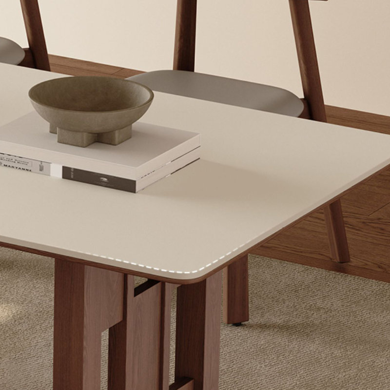 Swaffham Simple rectangular dining table, 5 Pieces: Table, 4 Chairs, 29.53" H x 55.12" W x 31.5" D