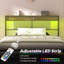 Lutske Headboard for Queen Size Bed with Charging Station and LED Light, Height Adjustable-456208408