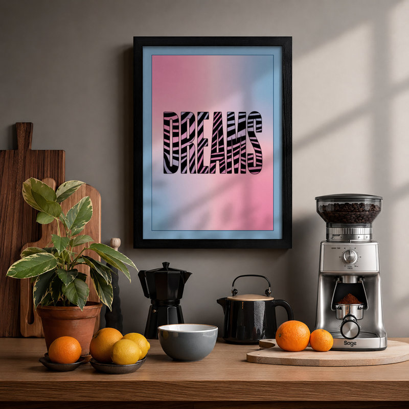 Glans Minimalist - Print, A1 - 84.1 x 59.4 cm, Black
